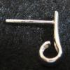 Post earring 13mm hook